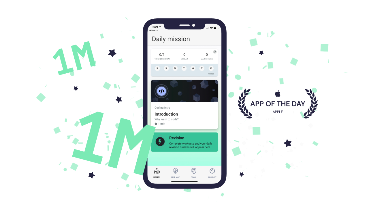 Enki mobile app – 1M strong!